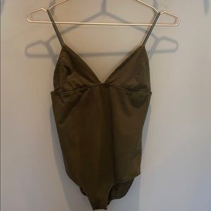 olive green urban outfitters bodysuit